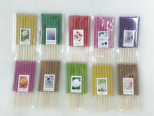 Set 11 Mix Aroma 10 Scents 80 Sticks Mini Incense Sticks Thai Spa Aromatherapy Home of Herb & Fragrance, Length 3 Inches