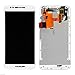 LCD Display Digitizer Touch Screen Assembly for Motorola Moto X Pure Edition XT1575 with Frame + Free Tools (White)