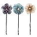 One Step Donut Hair Bun Maker, Women Magic Hair Styling Twist Headband with Translucent Veil Flower for Girl Hairstyle DIY Tool (3 Colors)
