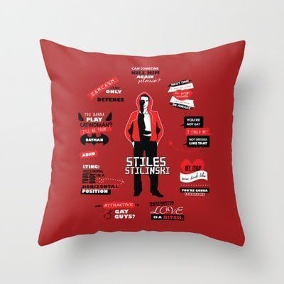 Cliking 2015 Fashion Stiles Stilinski Quotes Teen Wolf Pillow Case Home Decore For Sofa Vintage