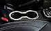 Danti Chrome ABS Inner Front Water Cup Holder Trim for Jeep Wrangler JK unlimited 2/4 door 2011-2017