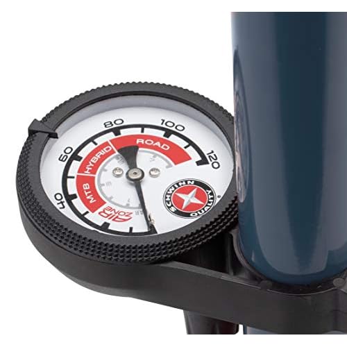 schwinn air center plus floor pump with gauge