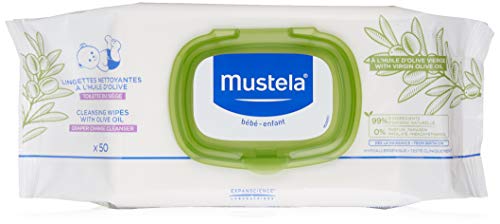 mustela cleansing wipes with olive oil