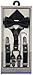 Jabeu Elastic ¾ Inch Skinny Fashion Suspenders Features Genuine Leather Tips, with Polyester Design Pocket Square and Pre-Tied Bow Tie Gift Set, Unisex. Men Boys Girls and Toddlers