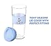 Sbk Double wall Insulated Reusable Large Clear Glass Coffee Mugs,Tea,Juice,Water,Cocoa, Espresso, Latte Cups, Cappuccino,Ice Thermo Glassware With Silicone Tight Fitted Lid,16.5 Ounce, Mint Color