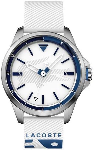 Relógio lacoste masculino borracha branca Clearance