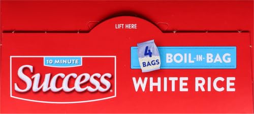 SUCCESS BOIL-IN-BAG RICE, WHITE RICE, QUICK AND EASY RICE MEALS, 14-OUNCE BOX