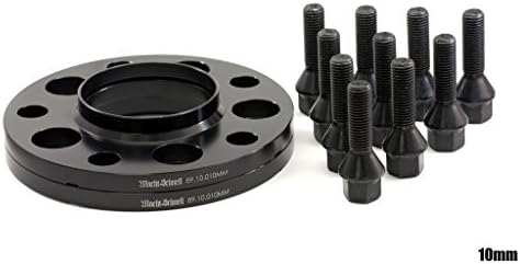 Macht Schnell Competition Wheel Spacer Kit - 10mm Hubcentric Spacers + Black Extended 14mm Lug Bolts