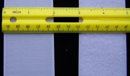 2" Wide Generic Velcro Hook &amp; Loop 5yrd. Both Sides White