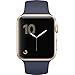 Apple New Watch Series 1 42mm Smart Watch (Gold Aluminum Case, Midnight Blue Sport Band)