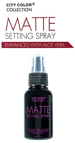 City Color Face Matte Setting Spray Enhanced with Aloe Vera Long-lasting 75ml NEW
