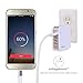 POWRUI 4-Port USB Wall Charger, 24W/4.8A USB Wall Plug Power Adapter for iPhone X/ 8/7/ 7s / 6 / 6s / 5 / 5s,iPad Pro/Air 2 / Mini 3 / Mini 4,LG,Samsung,Nexus, HTC,and More Devices,UL Certified