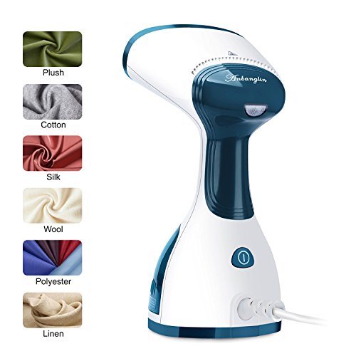 ANBANGLIN Travel Clothes Steamer- Top Handheld Steamer for Clothes -Fast Heat-up Portable Steamer - Best Fabric Steamer - Garment Steamer Handheld / 260ml Capacity Water Tank at Home & in Travel