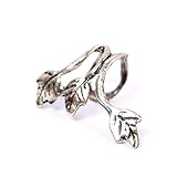 1pcs Vintage Alloy Earrings Stud Leaf Design Earring Ear Cuff Wrap Clip Ear Ring Bronze