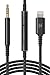 Audio Cable for Bose QC25 / QC35 / Noise Canceling 700 Headphones with iPhone Connector - Replacement Aux Cord w/ In-line Remote Mic, Volume Control (Black)