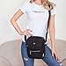 Crossbody Bag for Women, JOSEKO Multi-Pocketed Nylon Shoulder Bag Purse Travel Passport Bag Messenger Bag Black 7.87''(L) x 2.76''(W) x 10.24''(H)