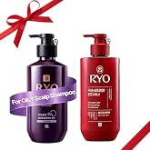 RYO Hair Strength Expert Care Shampoo for Oily Scalp with Damage Care &amp; Nourishing Conditioner | Korean Ginseng Haircare Set for Weak, Damaged, or Oily Hair | Strengthening &amp; Moisture Repair K-Beauty