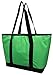 Earthwise Insulated Grocery Bag Shopping Tote with WATERPROOF LINING and ZIPPER Closure - Extra Large Heavy Duty Nylon