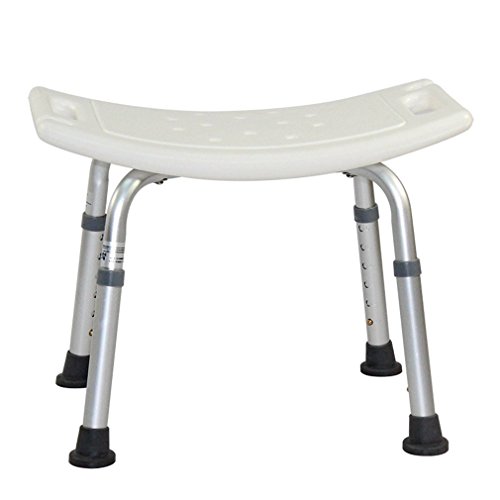 Adjustable Lightweight Shower Bench, White Bath Tub Safety Shower Stool Chair Seat Bench Non Slip Light White - Thumbnail 2