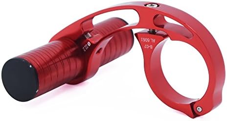 Acekit Bicycle Aluminium Alloy Handlebar Extender For Bicycle lights Flashlights Stopwatch Speedmeter,Phone Base Plate-Red