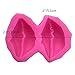 Efivs Arts 2 Lips Jelly Pudding Candy Making Silicone Mold Cake Decoration Mould Fondant Chocolate Small Pastry Tool for Valentine's Day gifts