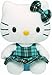 Ty Beanie Baby Hello Kitty - Aqua Plaid