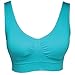 Genie Bra Womens 3 Bra Pack - Wireless Bra Pack, Solid Color Seamless Bra - Brights - Medium