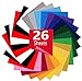Heat Transfer Vinyl for T-Shirts 12in x10in 26 Sheets-Iron On Vinyl HTV Bundle