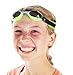 Hurdilen Frogglez New Explorerz Jr. Kids Swimming Goggles with Custom Fit Neoprene Strap, Comfort First Design, Unisex (Greenz)