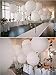 FunPa 100PCS Latex Balloon White Round Balloon Pearlized Party Balloon Decor Balloon for Wedding Birthday Party Baby Shower Decoration