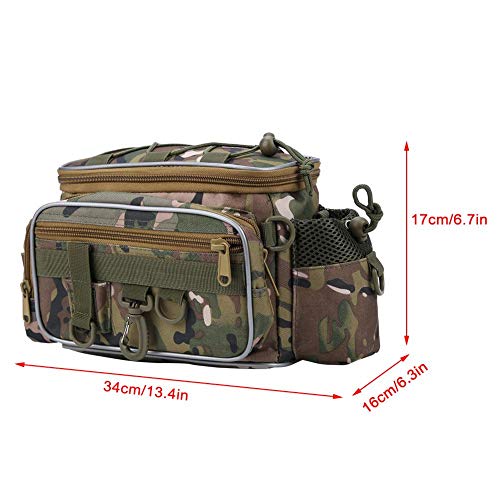VGEBY1 Angelköder Tasche, tragbare Nylonköder Aufbewahrungstasche mit verstellbarem Gürtel Umhängetasche Angelzubehör – Bild 4