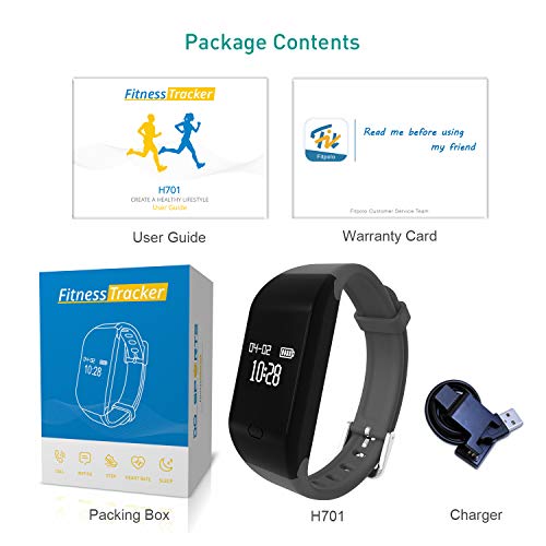 Fitpolo Fitness Tracker HR,Activity Tracker with Heart Rate Monitor, IP67 Waterproof Smart Bracelet, Fitness Watch with Calorie Counter,Sleep Monitor,Pedometer Watch for Kids Women and Men - Thumbnail 7
