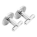 MUEEU Best Man Cuff links Tie Clips Round Wedding Engraved Accessories Groom Groomsman Jewelry Gifts