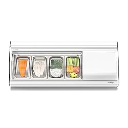 KoolMore KM-SR46-WH Glass Sushi Display Case