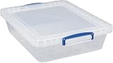 Really Useful Box 10.5 Litre Nestable Clear Box Pack of 3 with Lids