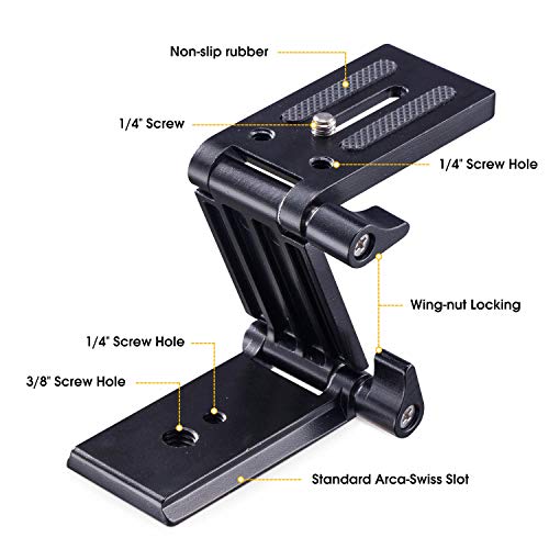Universal Flex Tilt Head Z Mount Bracket ArcaSwiss Tripod Head Quick