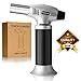 Cooking Torch Lighter Kitchen Butane Torch Cigar Lighter Culinary Torch Refillable Adjustable Flame Lighter with Safety Lock for DIY, Creme, Brulee, BBQ and Baking, BUTANE GAS NOT INCLUDED