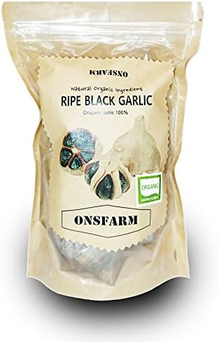 Organic Ripe Whole Black Garlic Vaccum Pack per Bulb(5bulb), Organic Certified by Korea.