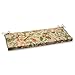 Pillow Perfect Tropic Floral Indoor/Outdoor Sofa Setee Bench Swing Cushion with Ties, Weather, and Fade Resistant, 18