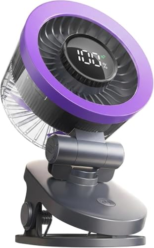YONETE Portable Clip Fan Battery Operated