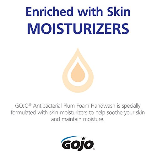 GOJO 8812-03 Antibacterial Plum Foam Handwash, 1250 mL ADX-12 Refill, Purple Pack of 3