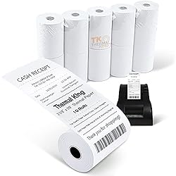 TK Thermal King, 3-1/8" x 119' Thermal Paper Cash