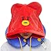 YiimDaifun BT21 Official Merchandise by Line Friends - TATA Character Hooded Travel Neck Pillow, Red