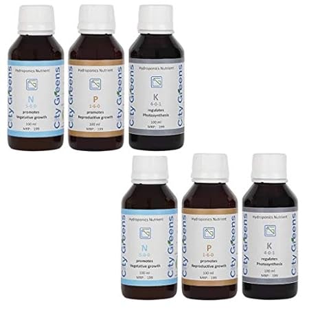 City Greens Hydroponics Nutrients NPK 600ml 