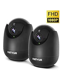 Pet Camera, 1080P Pet Monitor(2019 Newest) - Wireless Home Camera with Motion Detection, Cloud Storage 24s Smart-Clip, Two Way Audio, Night Vision IP Camera, Indoor Home Camera Alexa Compat (2pack)