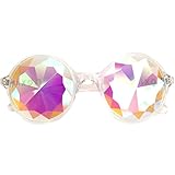 Premium Clear NOXIK Kaleidoscope Glasses - Best Rave Diffraction Glass Crystal Lenses