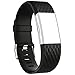 iGK For Fitbit Charge 2 Bands, Adjustable Replacement Bands with Metal Clasp for Fitbit Charge 2 Wristbands Special Edition Black Small