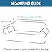 H.VERSAILTEX Stretch Sofa Covers for 3 Cushion Couch Covers Sofa Slipcovers for Living Room Feature Thick Checked Jacquard Fabric with Elastic Bottom, Sofa X-Large - Grey