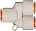 SMC KQ2U07-00A PBT Push-to-Connect Tube Fitting, Union Wye, 1/4