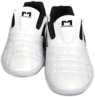 Moospo Taekwondo Shoes Kids/Adult TKD Competition Training Tae Kwon Do with 10ID TKD Patch Gift (280mm(US10.0))